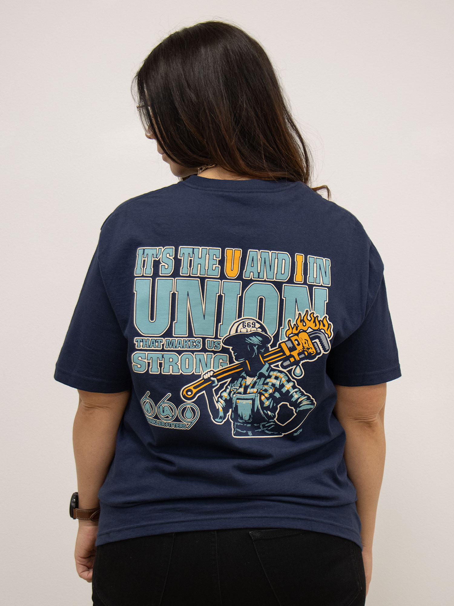 Short Sleeve T-Shirt Navy - Back