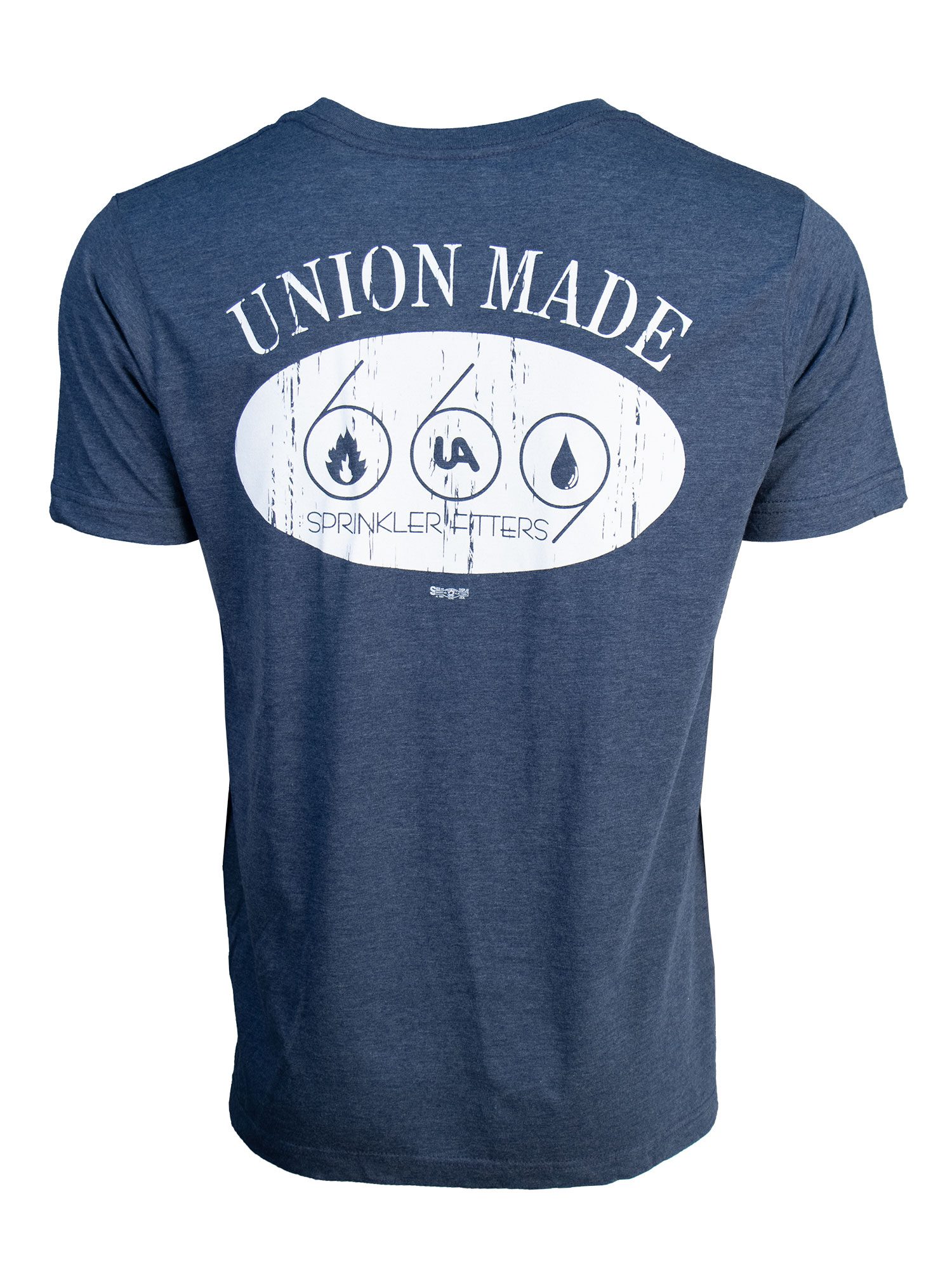 Heather Navy Short Sleeve T-Shirt
