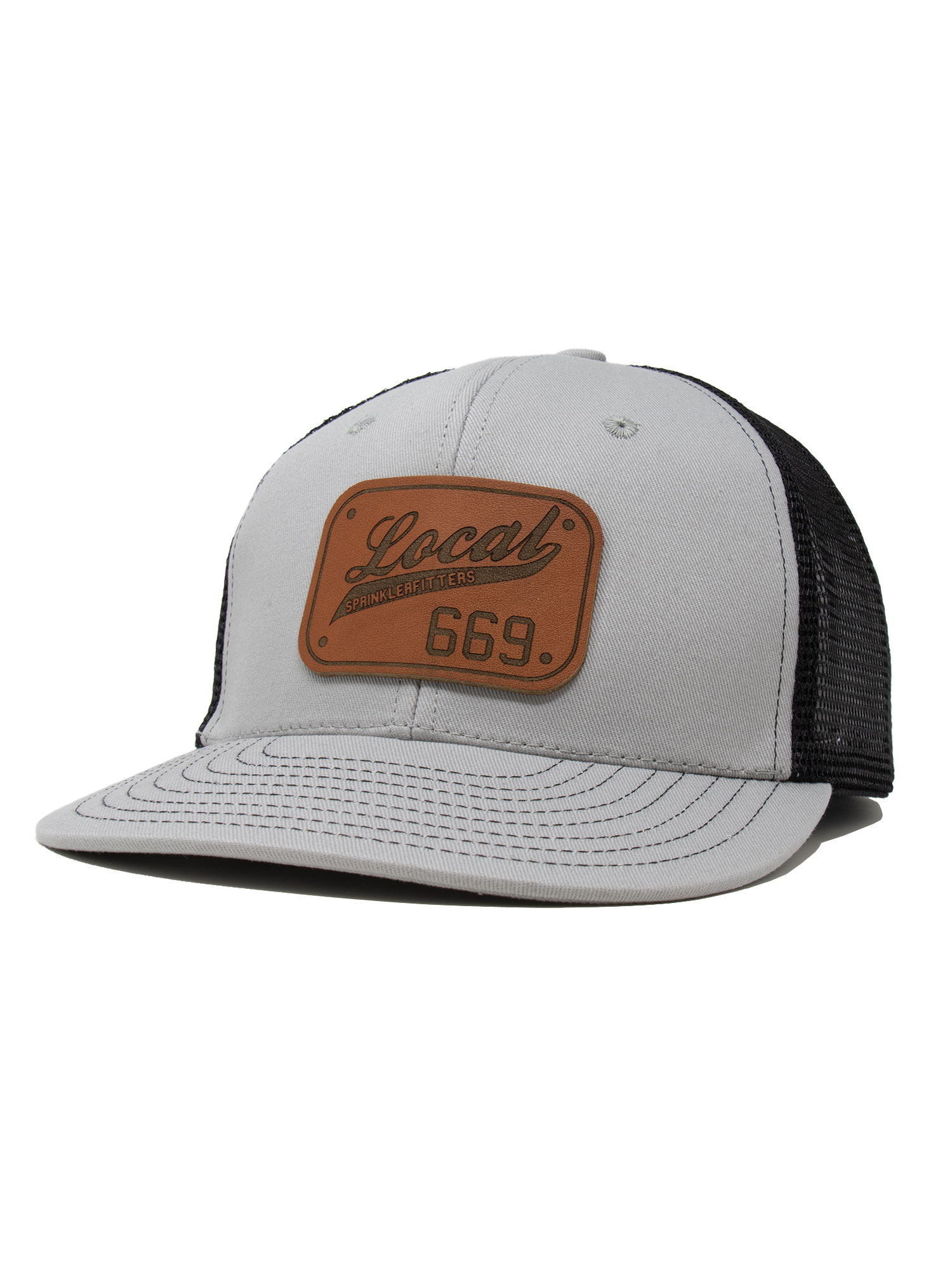 Light Grey/Black Mesh Back Hat