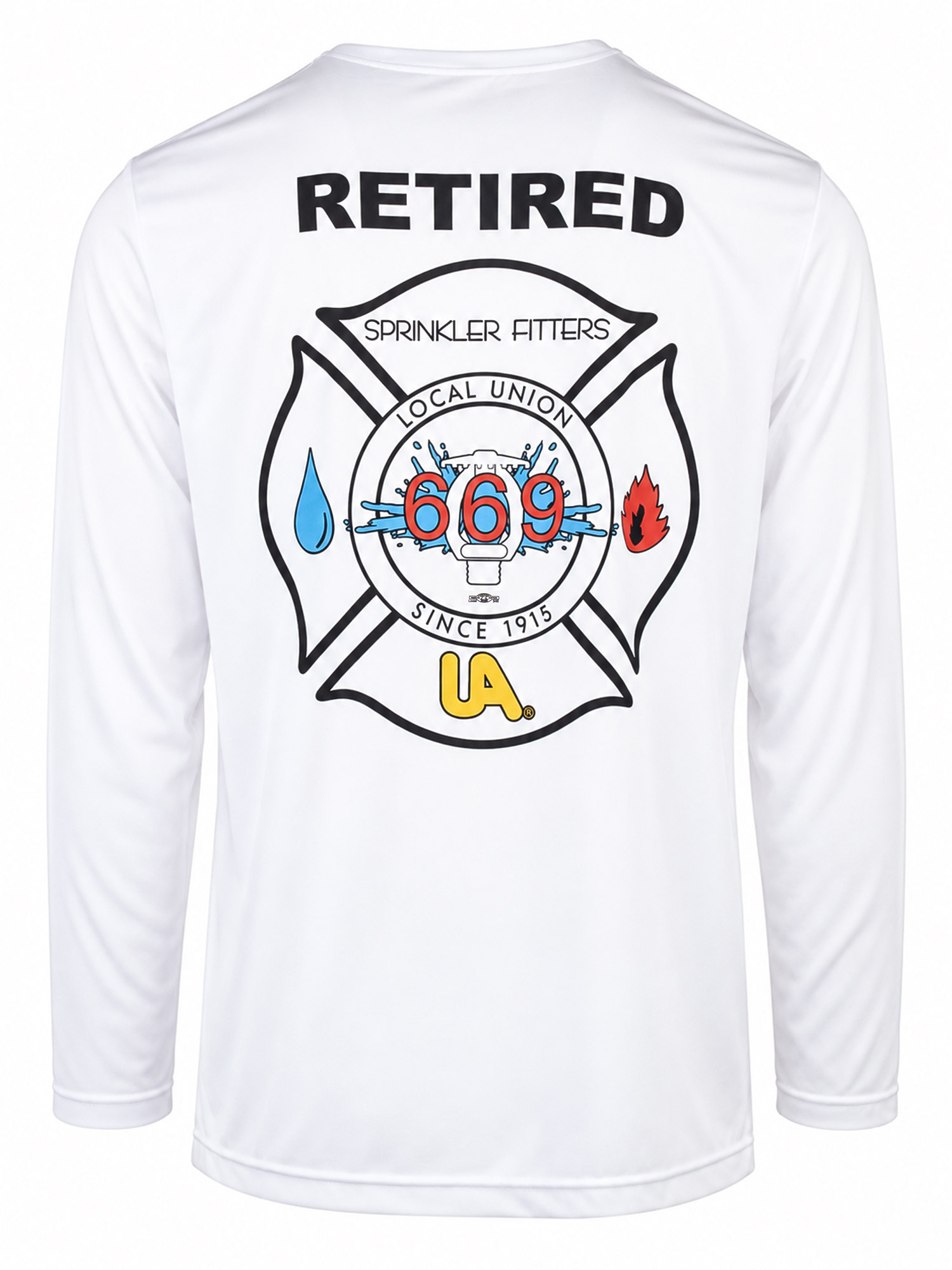Long Sleeve Performance Poly Retiree Shirt